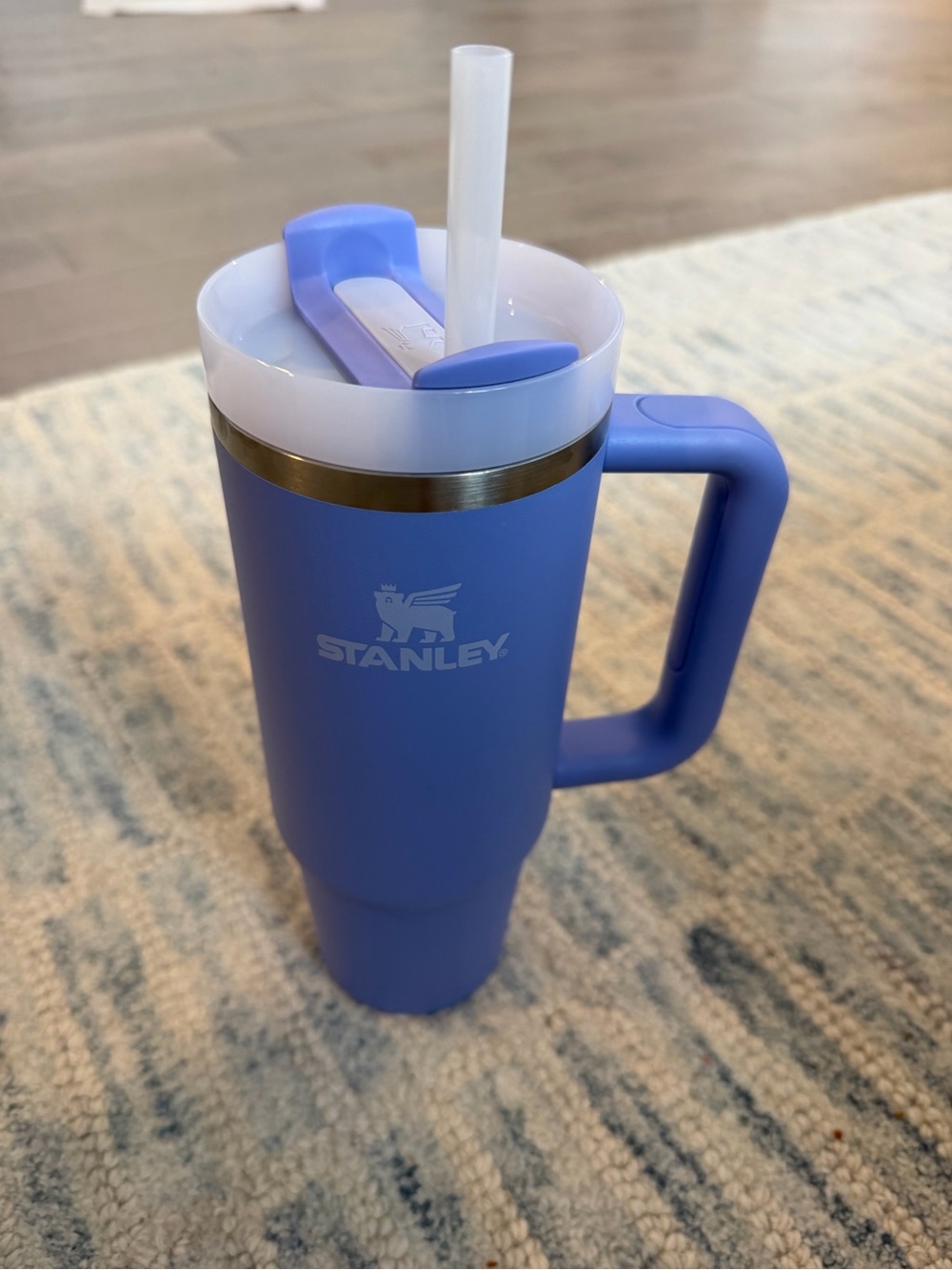 Stanley periwinkle 30oz cup with straw